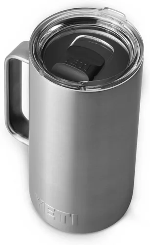 Miniatura 7 de YETI Rambler - Taza de acero inoxidable aislada al vacío con tapa MagSlider, 24 onzas Blanco