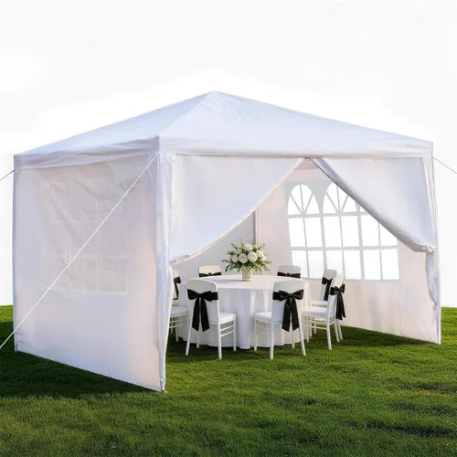 Miniatura 14 de Outvita Tienda de campaña para fiestas al aire libre, toldo para patio, carpa con paredes laterales extraíbles, tienda de campaña instantánea