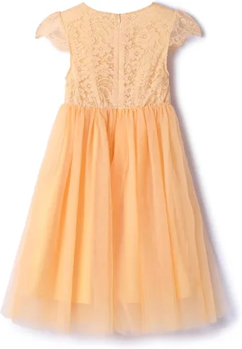 Miniatura 2 de Rysly Vestido largo de encaje para niña, vestido de princesa tutú de tul para niños