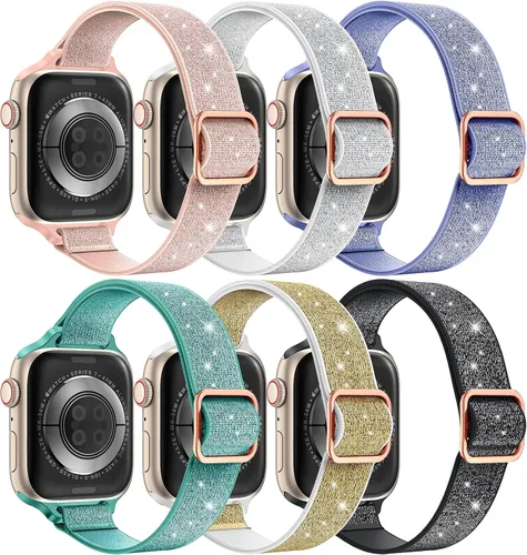 Miniatura 13 de LETOID Correas elásticas diseñadas para Apple Watch Band de 1.496 pulgadas, 1.575 pulgadas, 1.614 pulgadas, 1.654 pulgadas, 1.732 pulgadas, 1.772