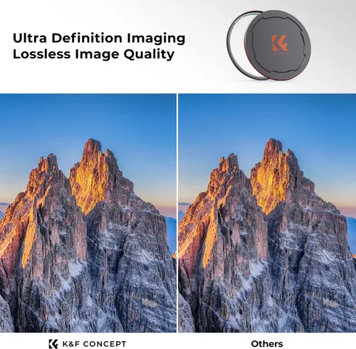 Miniatura 3 de K&F CONCEPT Filtro de protección de lente UV MC magnético de 49 mm + tapa de filtro de lente con 28 capas multicapa impermeables/resistentes a