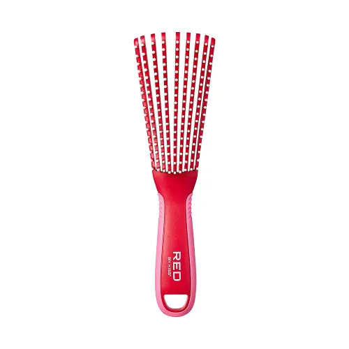 Miniatura 4 de Red by Kiss Glide & Define Cepillo desenredante con punta de bola antideslizante para el cuidado natural del cuero cabelludo, cerdas resistentes al
