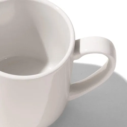 Miniatura 2 de Made In Utensilios de cocina – Juego de 4 tazas de café – 12 oz – Blanco – Porcelana – Fabricado en Inglaterra – Apto para lavavajillas y microondas