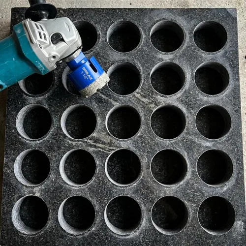 Miniatura 9 de Drilax Sierra perforadora de diamante de 1-1/2 pulgadas para amoladora angular, rosca de 5/8"-11, hormigón de porcelana de cuarzo de granito