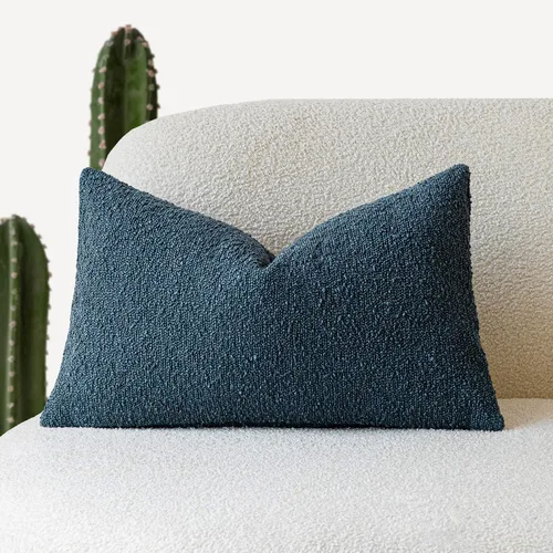 Miniatura 93 de Foindtower Fundas de almohada decorativas con textura de boucle, fundas de almohada sólidas, neutrales, suaves y acogedoras para silla, sofá