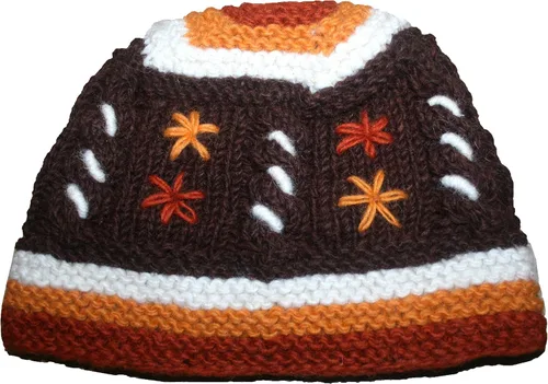 Miniatura 6 de Agan Traders 1418 - Gorro de lana de cordero cálida del Himalaya para mujer, con forro polar, manoplas sin dedos o manoplas plegables Nepal
