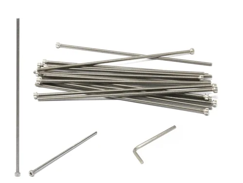 Miniatura 64 de iexcell 25 piezas M4 x 60/65/70/75/3.150 in paso de rosca 0.028 in acero inoxidable 304 cabeza hexagonal Tornillos Tornillos surtido Kit