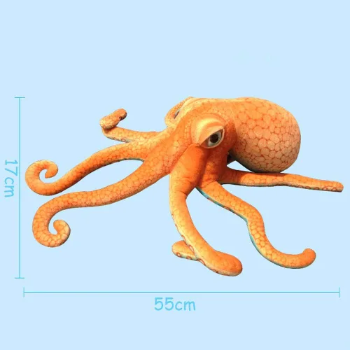 Miniatura 6 de ERDAO Peluche realista de pulpo, juguete de animales marinos de peluche gigantes, regalos para niños (21.6 pulgadas)