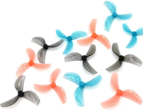 Gemfan - 12 pares de accesorios de hélice de 3 cuchillas de 1.772 in con agujero de eje de 0.059 in para RC FPV Whoop Drone Freestyle Quadcopter