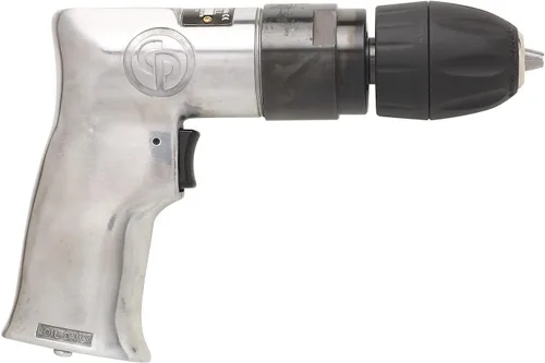 Miniatura 2 de Chicago Pneumatic CP785QC - Taladro de potencia neumática, portabrocas sin llave, carcasa de aluminio, mango de pistola, 0.5 HP / 370 W, par