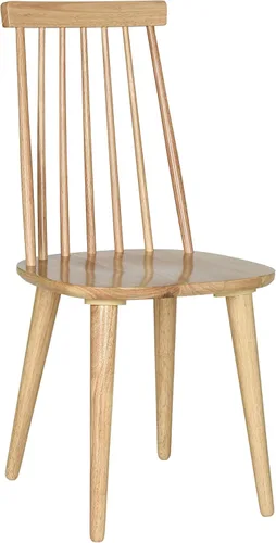 Miniatura 4 de Safavieh American Homes Collection Burris Country Farmhouse - Silla auxiliar con husillo negro Natural