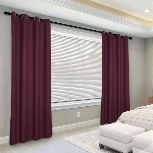 Miniatura 2 de Frelement Cortinas opacas extralargas de 108 pulgadas de largo, para sala de estar, cortinas de lino con bloqueo de luz, cortinas con aislamiento