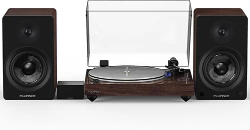 Miniatura 12 de Fluance Reference RT85 Tocadiscos de vinilo de alta fidelidad con preamplificador de fono PA10 y altavoces Ai61 de 6,5 pulgadas, cartucho azul