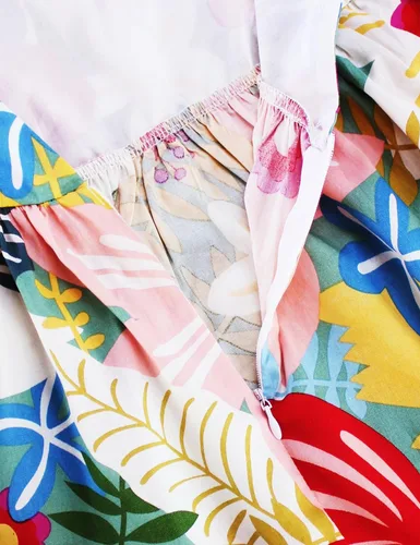 Miniatura 29 de Vestido de verano para niña, de algodón, con diseño floral
