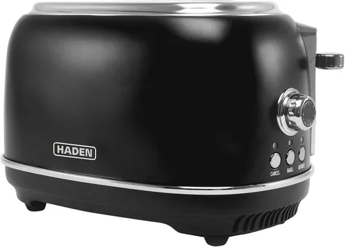 Miniatura 11 de Haden Heritage Tostadora de ranura ancha de 2 rebanadas, tostadora de pan de acero inoxidable con control de tostado ajustable, bandeja para migas