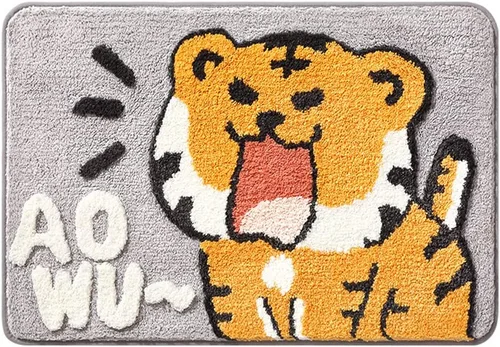 Miniatura 8 de Seek4comfortable Leopard Bath Mat for Bathroom, Soft Animal Print Bathroom Rugs, Non-Slip Cheetah Rug for Shower and Tub, Water Absorbent Funky