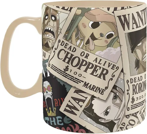 Miniatura 7 de ABYSTYLE Taza One Piece Wanted Heat Change de 16 onzas líquidas Anime Manga Drinkware Home & Kitchen Merch Gift (ABYPCK203_US)