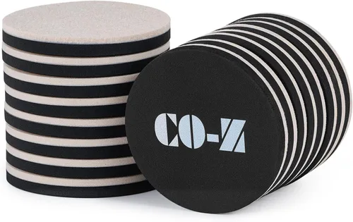 Miniatura 9 de CO-Z Deslizadores de fieltro para muebles - Paquete de 8 con 4 deslizadores de plástico y 4 de fieltro, deslizadores de muebles reutilizables de 3