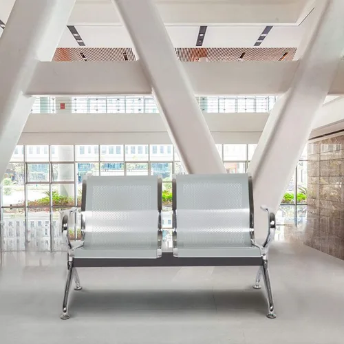 Miniatura 2 de Silla de sala de espera, banco de recepción del aeropuerto con brazos, sillas de recepción de invitados, silla de oficina, banco de vestíbulo, banco