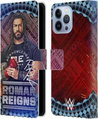 Miniatura 42 de Head Case Designs Officially Licensed WWE Distressed Logo Roman Reigns Leather Wallet Case Compatible with Apple iPhone 11