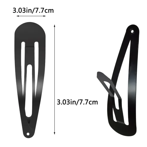 Miniatura 2 de 30 pinzas para el cabello a presión, pasadores de tamaño grande de 3.1 pulgadas para mujer, pinzas de metal antideslizantes para el cabello
