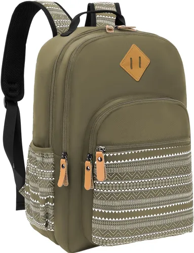 Miniatura 39 de Leaper Mochila para laptop para mujer: linda mochila floral para escuela, universidad, viajes, trabajo, mochila ligera para niños, Negro margarita