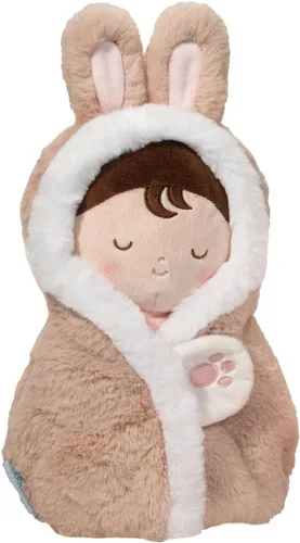 Douglas Baby Bunny Hug - Muñeco de peluche suave de 12 pulgadas, juguete para bebé, primera muñeca para bebés, bebés y niños pequeños