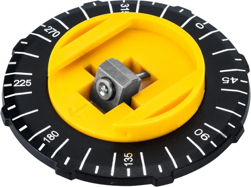 Miniatura 4 de Amazon Basics Nivel láser giratorio de 360 grados Clase II con 2 viales de burbuja retroiluminados extragrandes, 16 pies/192 pulgadas, amarillo/negro