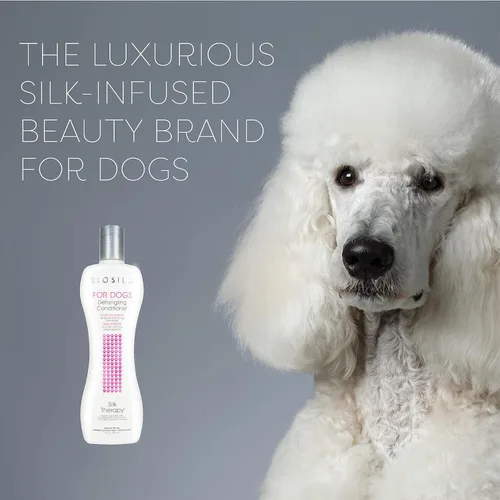 Miniatura 4 de BioSilk Acondicionador desenredante para perros Silk Therapy Acondicionador desenredante de pelo enmarañado sin sulfatos ni parabenos para todos