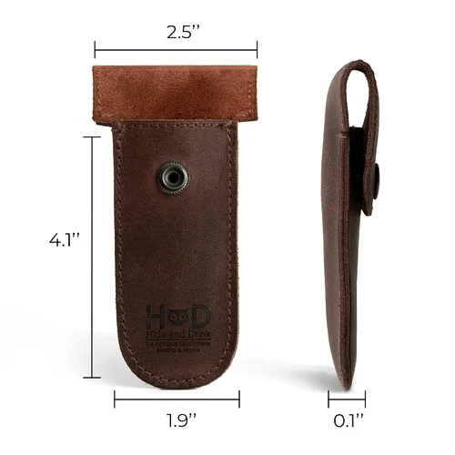 Miniatura 4 de Hide & Drink, Funda protectora de doble filo, Funda de afeitar de peluquería, Cubierta de seguridad, Esenciales de viaje y viajeros, Bolsa