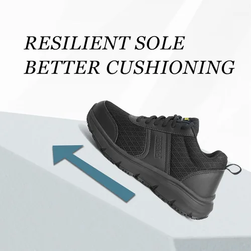 Miniatura 5 de Zapatos de trabajo para hombresmujeres, para servicio de alimentos, unisex, antideslizantes, transpirables, ligeros, para cocinero, caminar