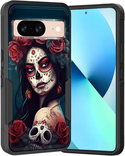 Miniatura 56 de Funda para Pixel 6A, Híbrida de Doble Capa de Servicio Pesado Resistente a Prueba de Golpes PC Duro + Funda Protectora de Silicona Suave para Google