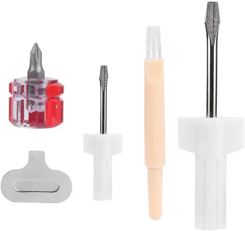 Miniatura 5 de Jadeshay Kit de reparación de máquina de coser, 5 destornilladores para máquina de coser, herramienta de extracción de hilo para máquinas de coser