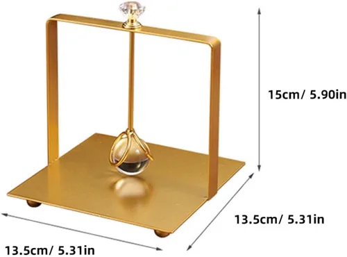 Miniatura 2 de Metal Napkin Stand Decorative Tissue Dispenser with Weight, Gold Square Desktop Napkin Holder for Restaurant, Bar, and Home Table Organizer