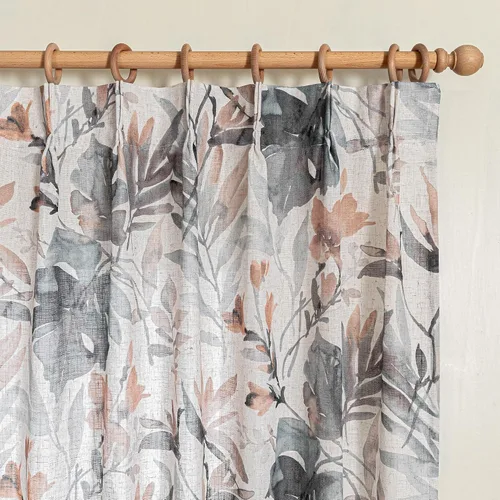 Miniatura 16 de MYSKY HOME - Cortinas plisadas con estampado floral para sala de estar/comedor, cortinas plisadas para proteger la privacidad, 84 pulgadas de largo