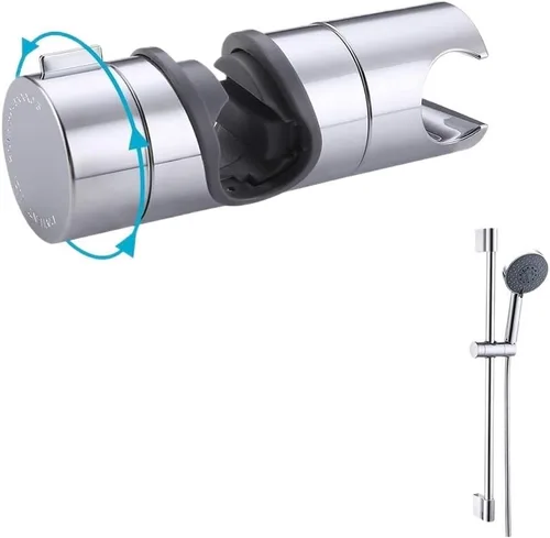 Soporte de cabezal de ducha universal Riel De Ducha ajustable de 20 A 0.984 in, ABS Cromado, Accesorios de Baño Soporte de cabezal de ducha (color