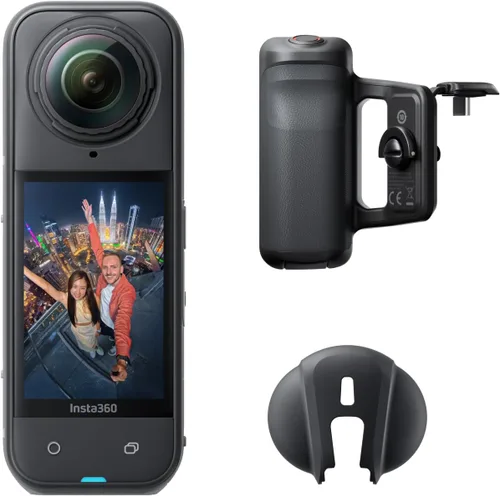 Miniatura 15 de Insta360 Paquete FlexiCare X5 – Cámara de acción impermeable 8K de 360°, luz baja, efecto selfie stick invisible, lente resistente y reemplazable