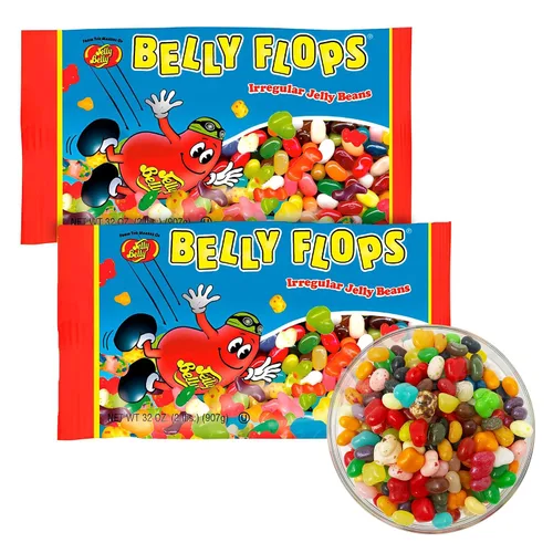 Miniatura 6 de Jelly Belly Belly Flops – Caramelos de forma divertida – Paquete a granel de Jelly Beans para fiestas y eventos (paquete de 1, bolsas de 2 libras)