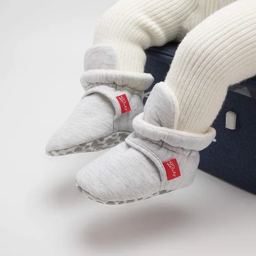 Miniatura 126 de Sawimlgy - Botines de algodón antideslizantes para recién nacido, con agarre, para cuna o para el invierno