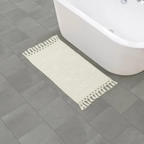 Miniatura 71 de French Connection Nellore Alfombras de Baño, Tapetes de Baño Tejidos y con Cuentas, Tapetes de Baño Duraderos y Gruesos para Baño y Alfombras
