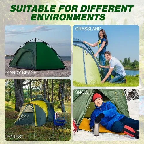 Miniatura 5 de Hicarer 20 estacas de 8 pulgadas para tienda de campaña, estacas de metal de tierra resistentes para inflables con cabezal hexagonal para tienda