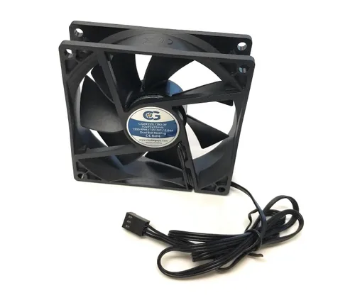 Miniatura 12 de Coolerguys Rodamiento de bolas 12v 3pin ventilador (alta velocidad, 3.150x0.984 in)