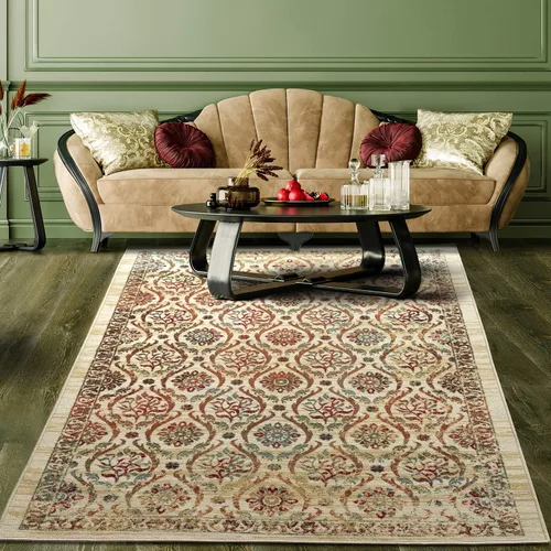Miniatura 11 de Antep Rugs - Alfombras antideslizantes (antideslizante) 2 x 5 con parte trasera de goma floral geométrica de bajo perfil para cocinas
