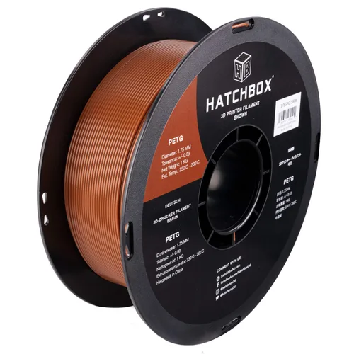 HATCHBOX Filamento para impresora 3D PETG, Precisión Dimensional +/- 0.03 mm, Bobina de 1 kg, 1.75 mm