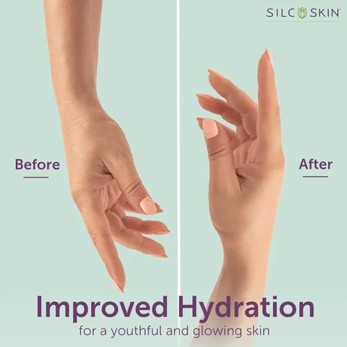 Miniatura 5 de Silcskin Loción a base de agua para manos y cuerpo para piel crepey y líneas finas con silicona de grado médico, 2 onzas, paquete de 2