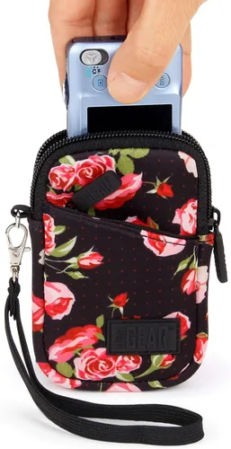 Miniatura 11 de USA Gear Funda pequeña para cámara digital con correa para la muñeca, presilla para cinturón - Funda pequeña y compacta para cámara compatible