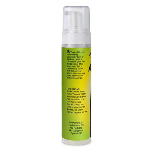 Miniatura 8 de Bronner Bros Tropical Roots - Espuma hidratante para esculpir – Envoltura de espuma para el cabello de larga duración para trenzas, giros