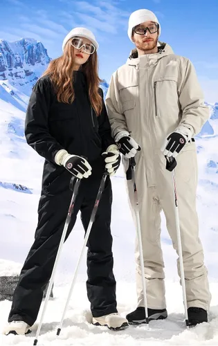 Miniatura 7 de JJZS Guantes de nieve de esquí de invierno para hombres, mujeres, jóvenes Guantes de calentamiento de manos impermeables para pantalla táctil