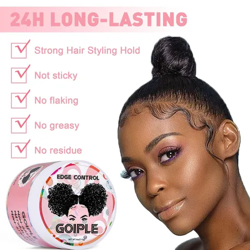 Miniatura 4 de Gel de trenzado de fijación fuerte que domina el encrespamiento, gel suavizante bueno para torsión, rondas, cornrows sin escamas, agarre extra, alto