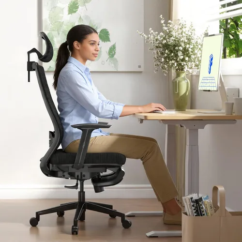 Miniatura 2 de FLEXISPOT OC3 Air - Silla de oficina ergonómica con respaldo de malla, silla giratoria para computadora, sillas de escritorio de oficina ejecutiva